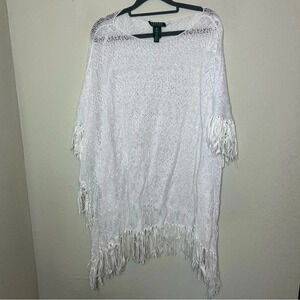 Lauren by Ralph Lauren White Swim Cover S/M